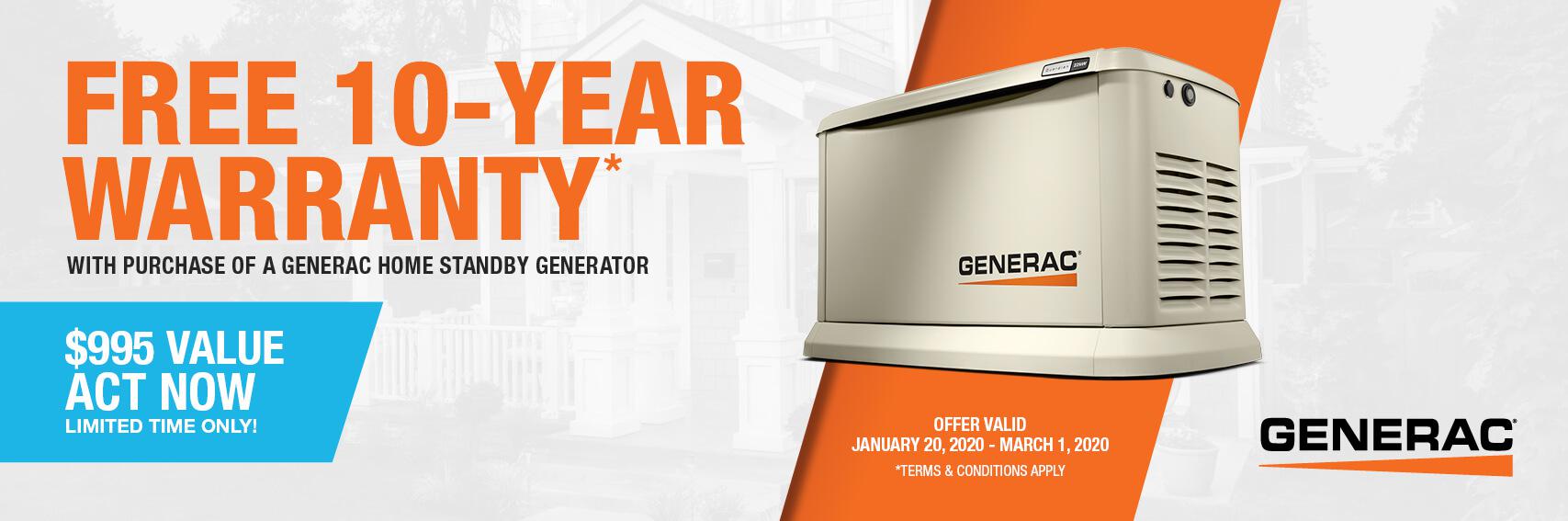 Homestandby Generator Deal | Warranty Offer | Generac Dealer | Georgetown, TX